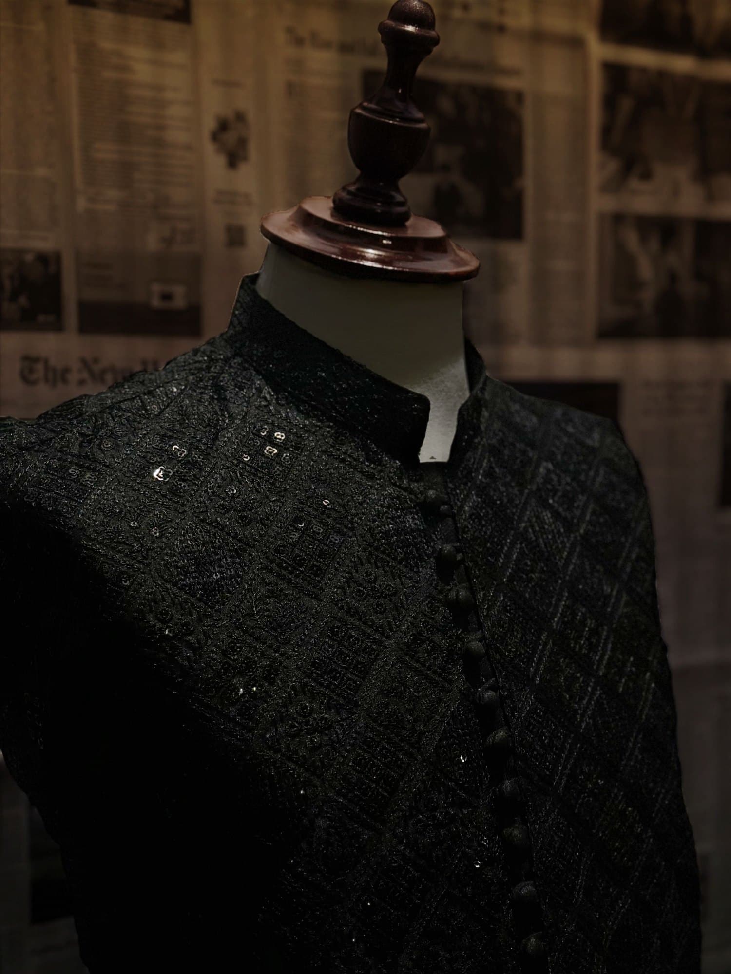 Raw Silk Heavy Embroidered Kurta