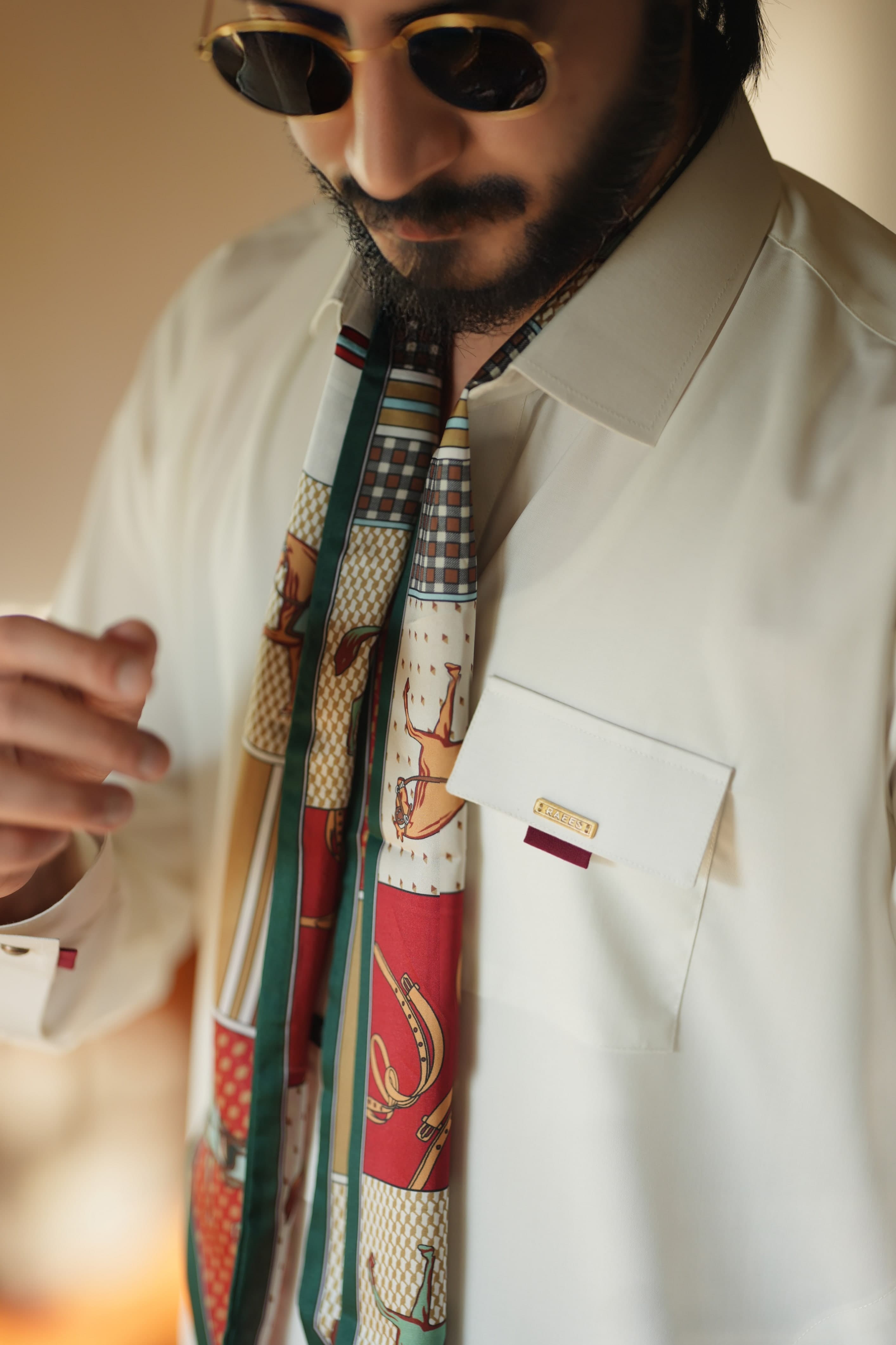 Cream White Kameez Shalwar