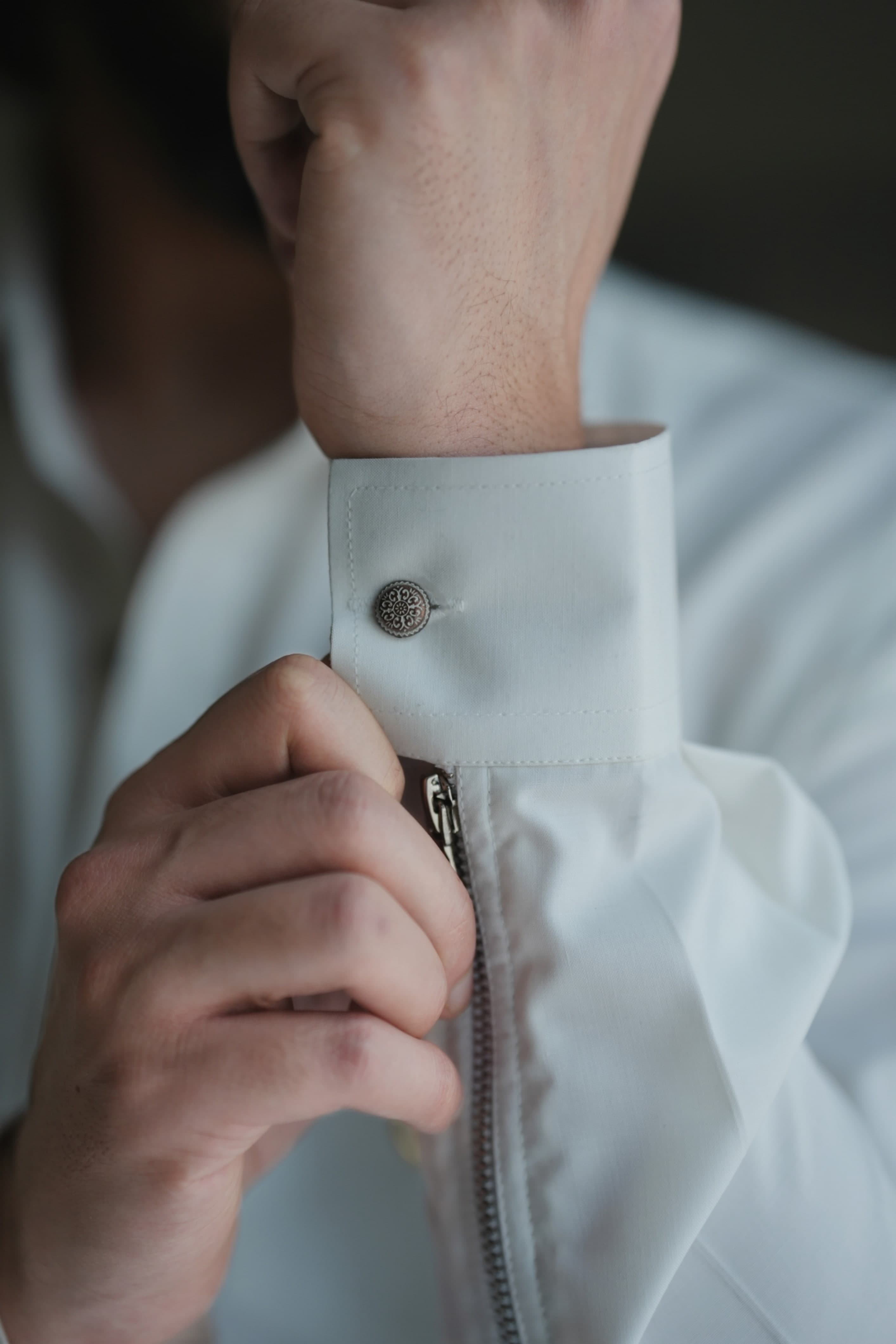 Floral White Kameez Shalwar