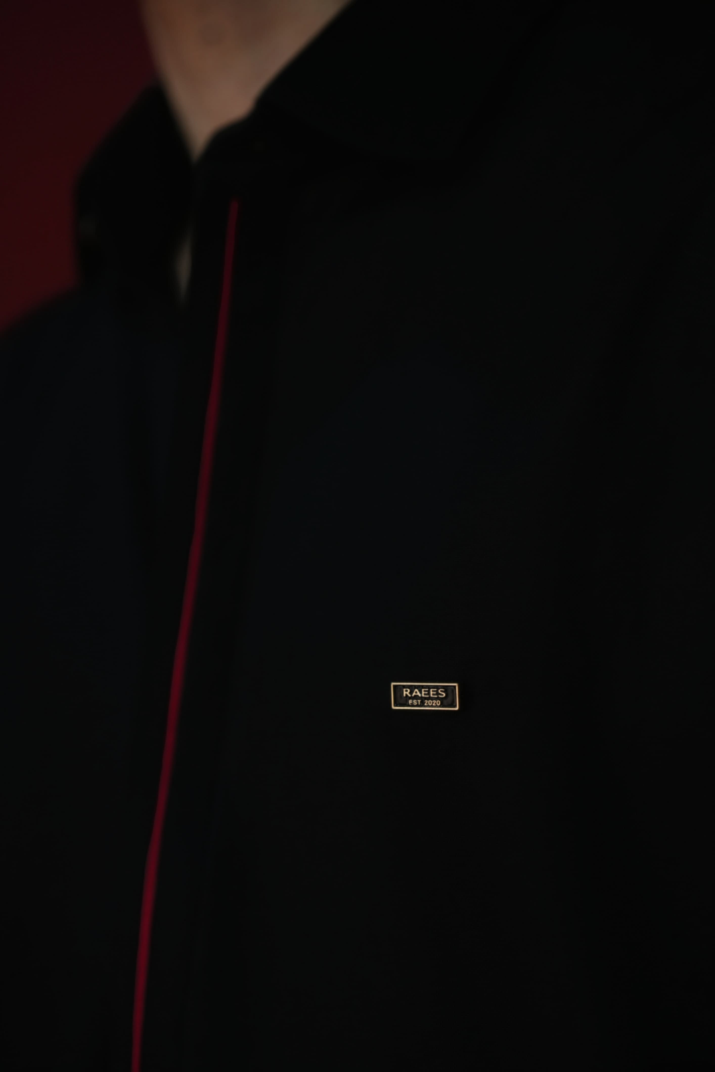 Smoky Black Kameez Shalwar