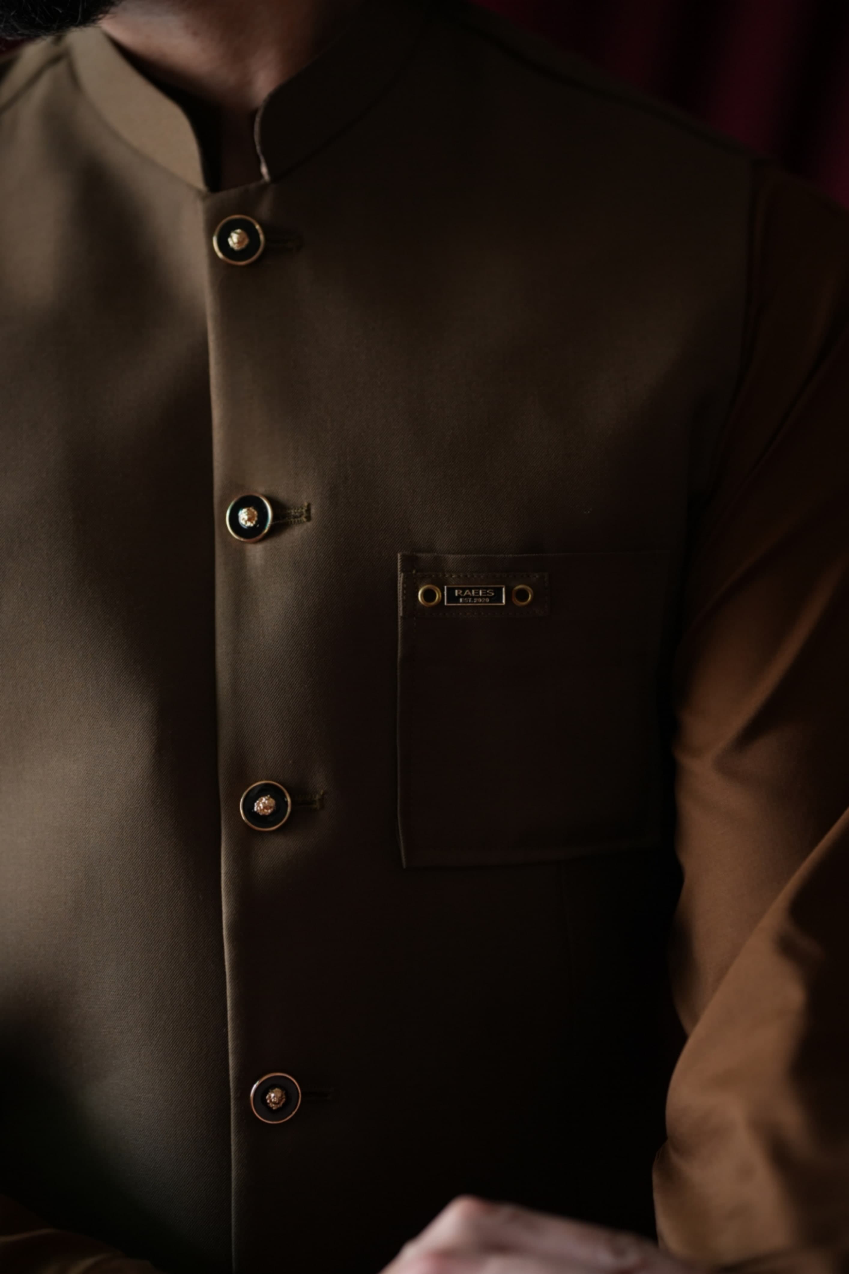 Walnut Brown Waistcoat