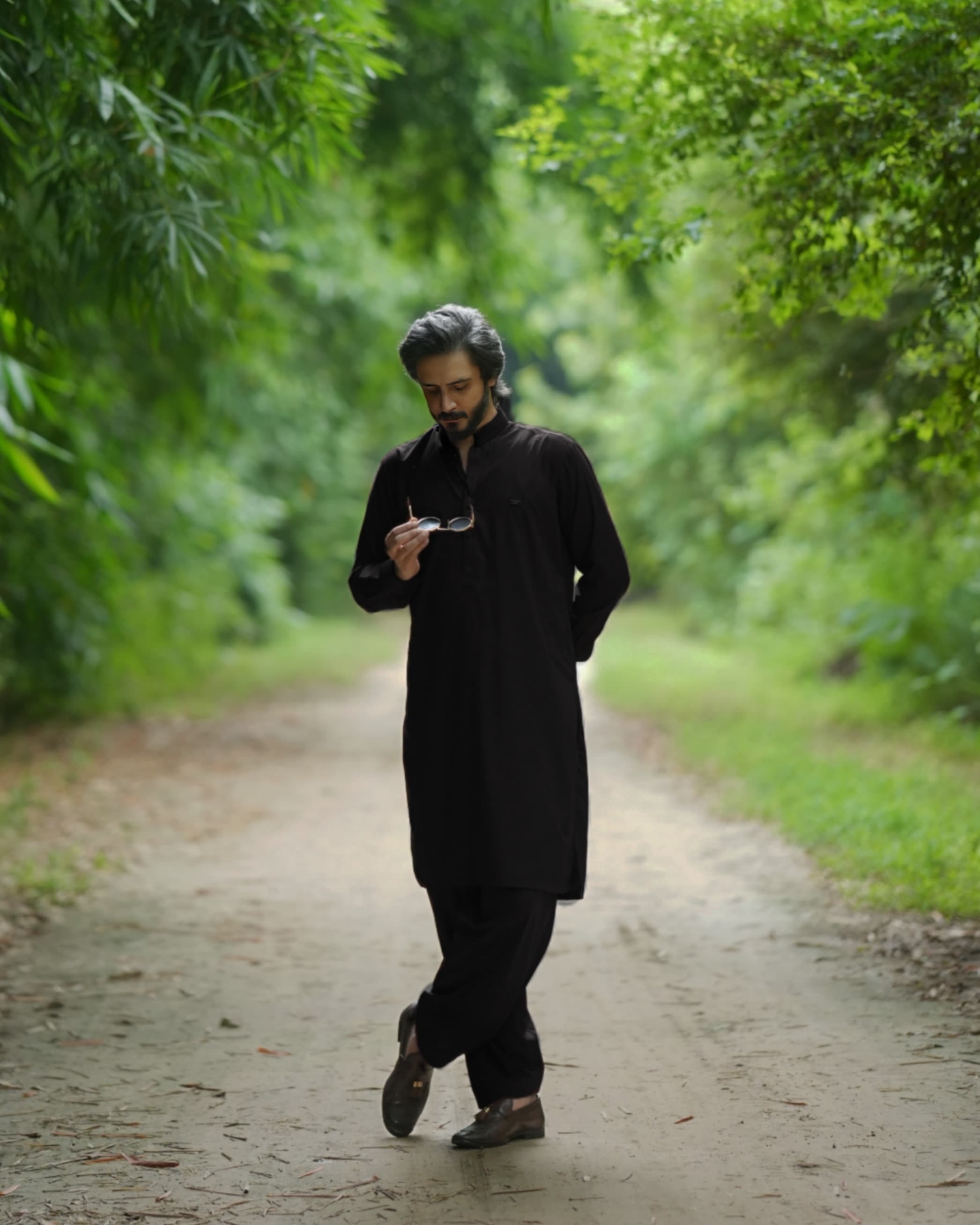 Cosmic Black Kameez Shalwar