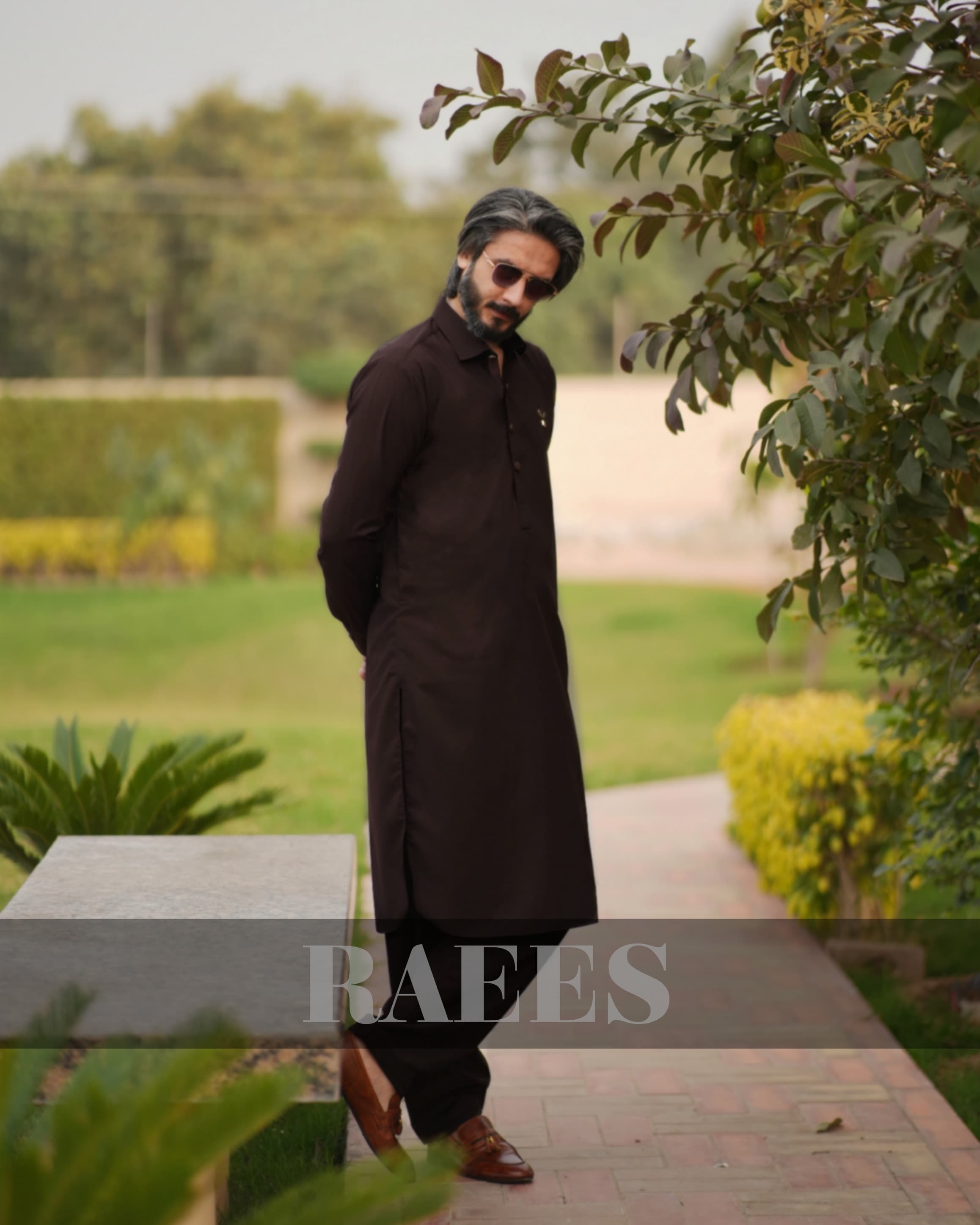 Raees Mocha Royale Kameez Shalwar