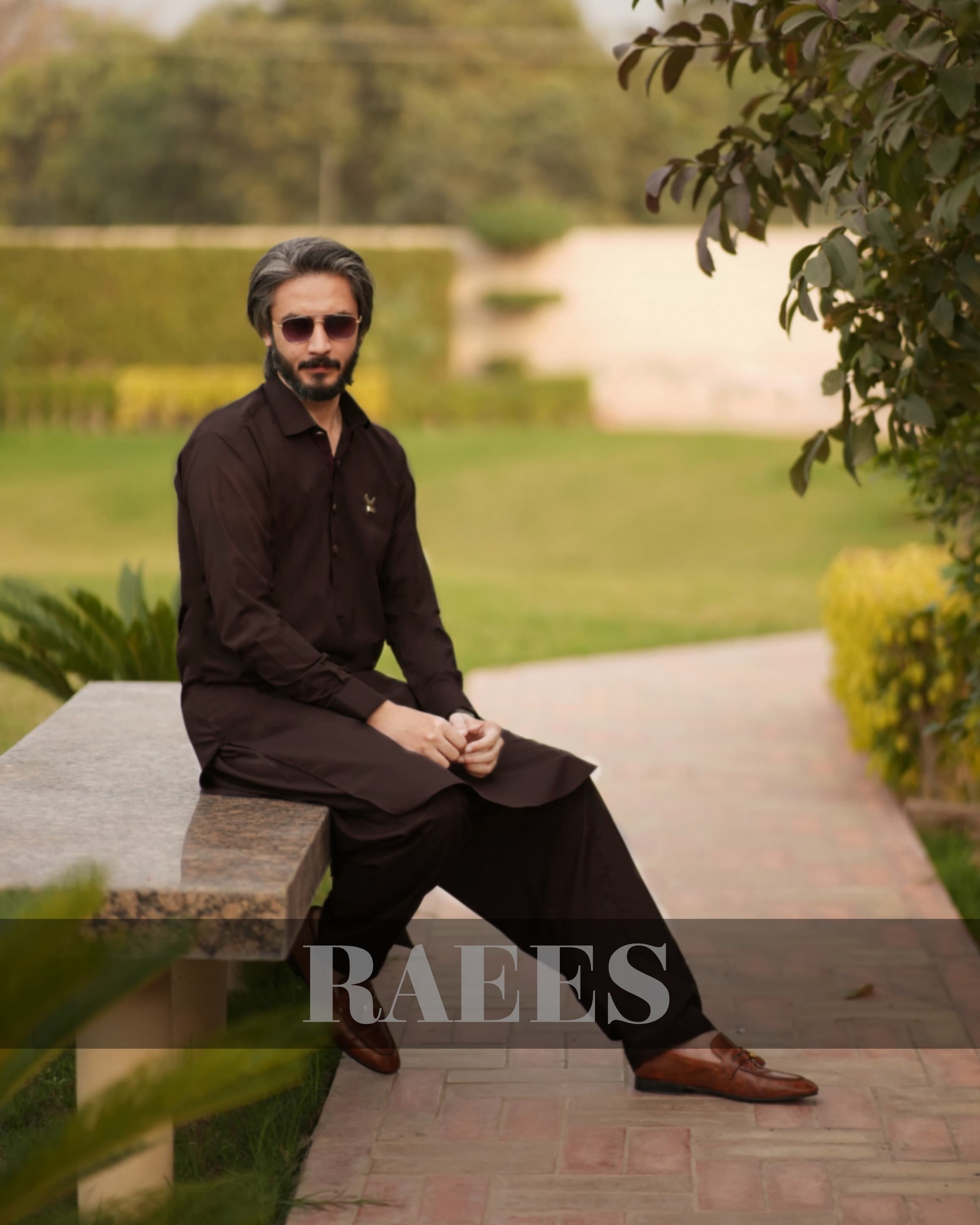 Raees Mocha Royale Kameez Shalwar